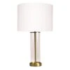 East Side Table Lamp - Brass With White Shade