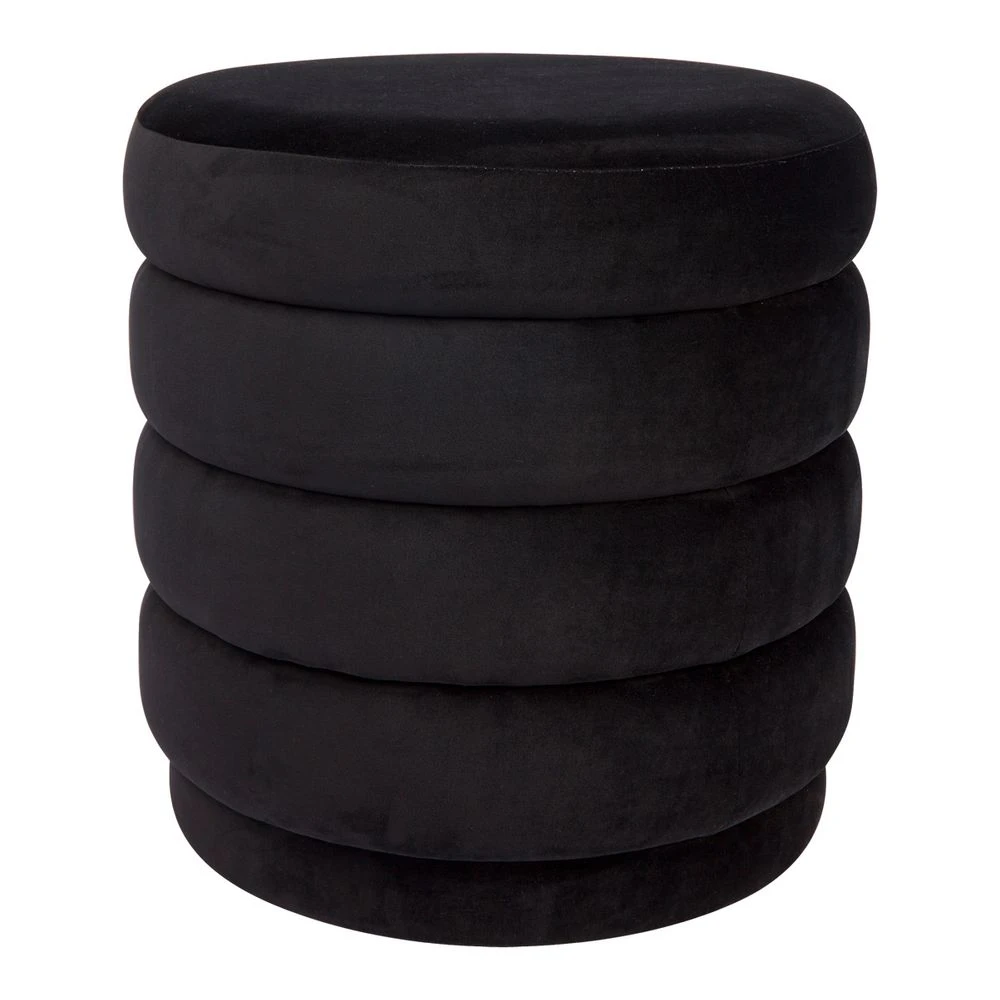 Demi Stool - Black Velvet - Image 2
