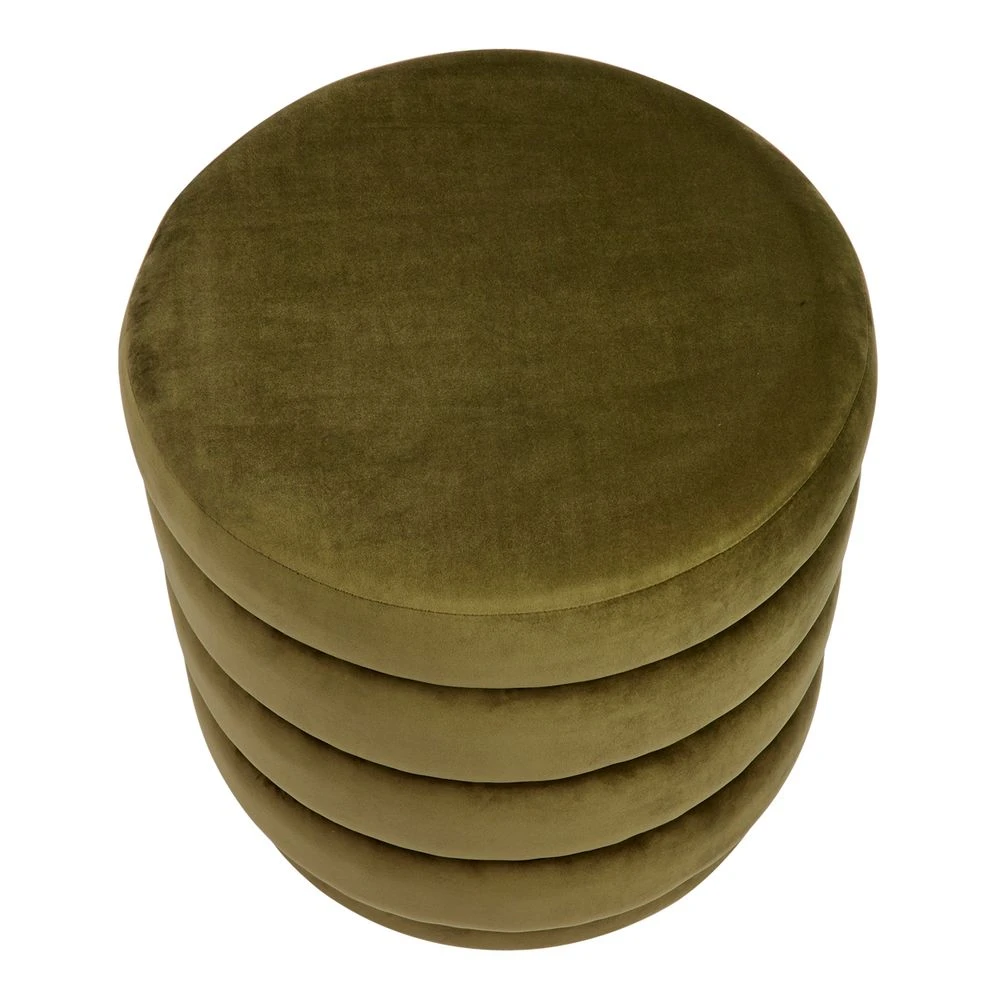 Demi Stool - Olive Velvet - Image 2