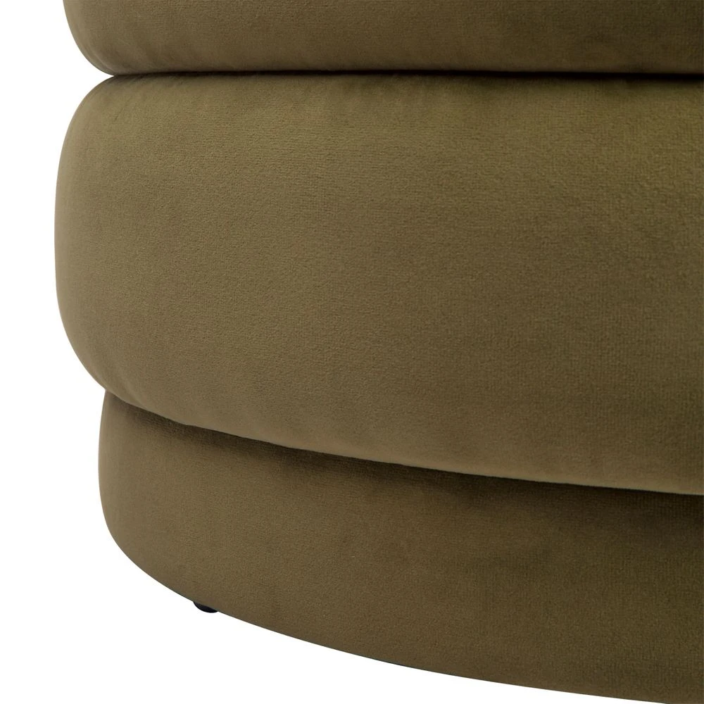 Demi Stool - Olive Velvet - Image 3