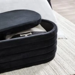 Demi Storage Bench Ottoman - Black Velvet 12 Demi Storage Bench Ottoman - Black Velvet -Furniture Lighting Deals Store eyJidWNrZXQiOiJ3ZWItbmluamEtaW1hZ2VzIiwia2V5IjoiY2FmZWxpZ2h0aW5nMlwvaW1hZ2VzXC9wcm9kaW1nXC8xNTUxMzVfNC5qcGciLCJlZGl0cyI6eyJyZXNpemUiOnsid2lkdGgiOjEwMDAsImhlaWdodCI6MTAwMCwiZml0IjoiaW5
