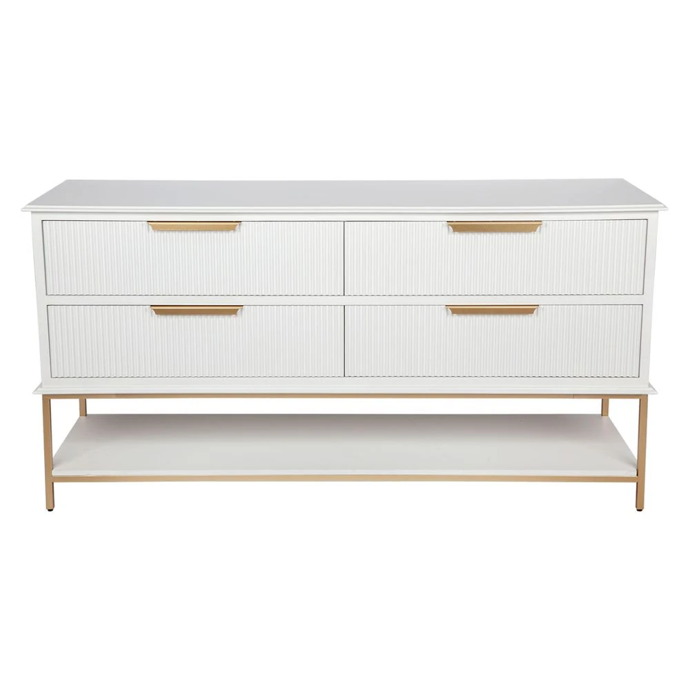 Aimee 4 Drawer Chest - White 5 Aimee 4 Drawer Chest - White - Image 5