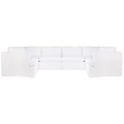Birkshire Slip Cover Modular Sofa - White Linen Option 5