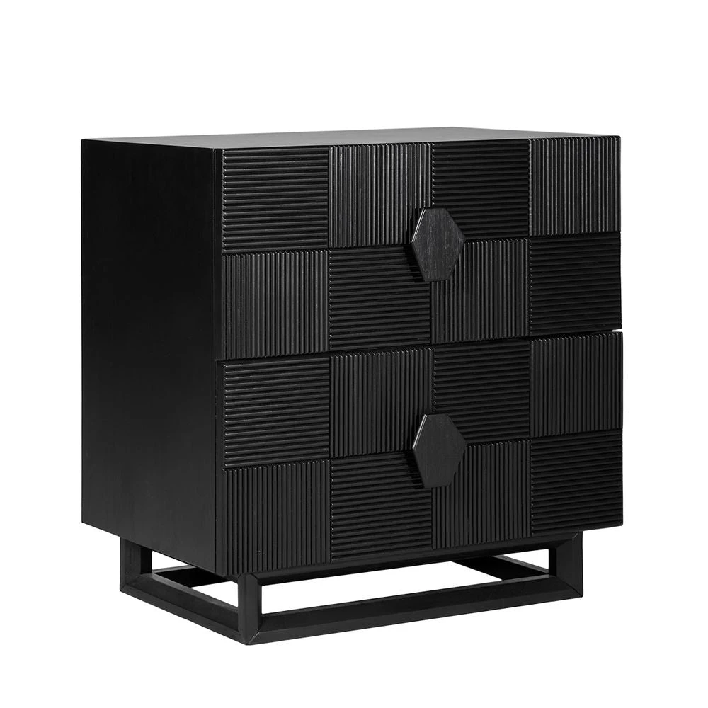 Alton Bedside Table - Large Black 2 Alton Bedside Table - Large Black - Image 2