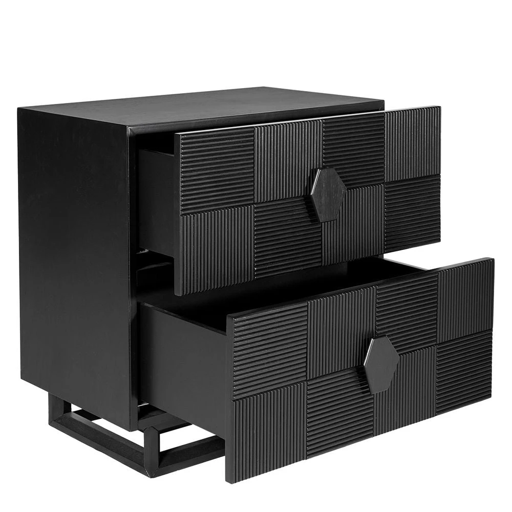 Alton Bedside Table - Large Black 3 Alton Bedside Table - Large Black - Image 3