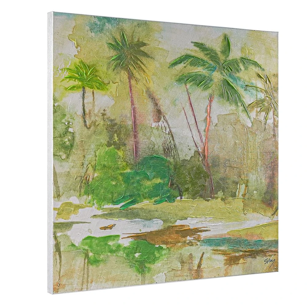 Calm Oasis Series I Enhanced Canvas Print 5 Calm Oasis Series I Enhanced Canvas Print - Image 5