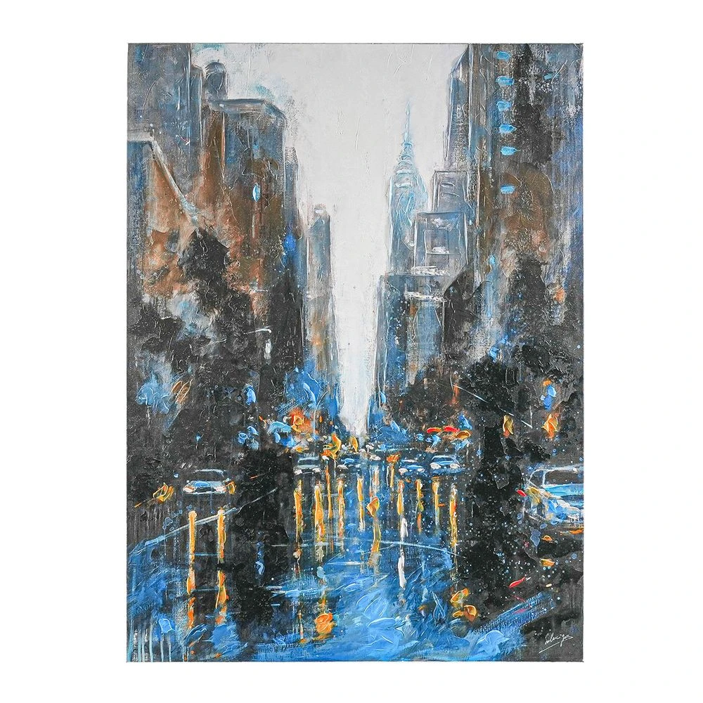 City Scape Enhanced Canvas Print 4 City Scape Enhanced Canvas Print - Image 4