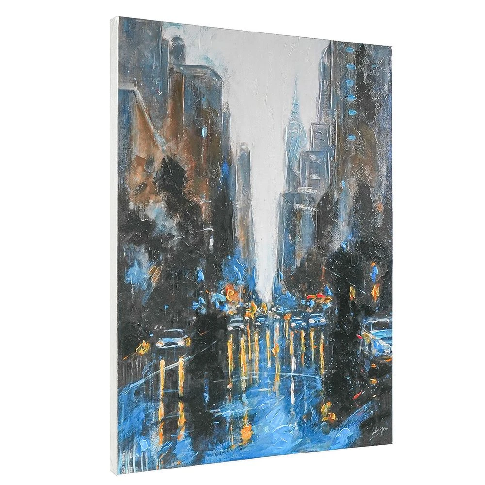 City Scape Enhanced Canvas Print 1 City Scape Enhanced Canvas Print