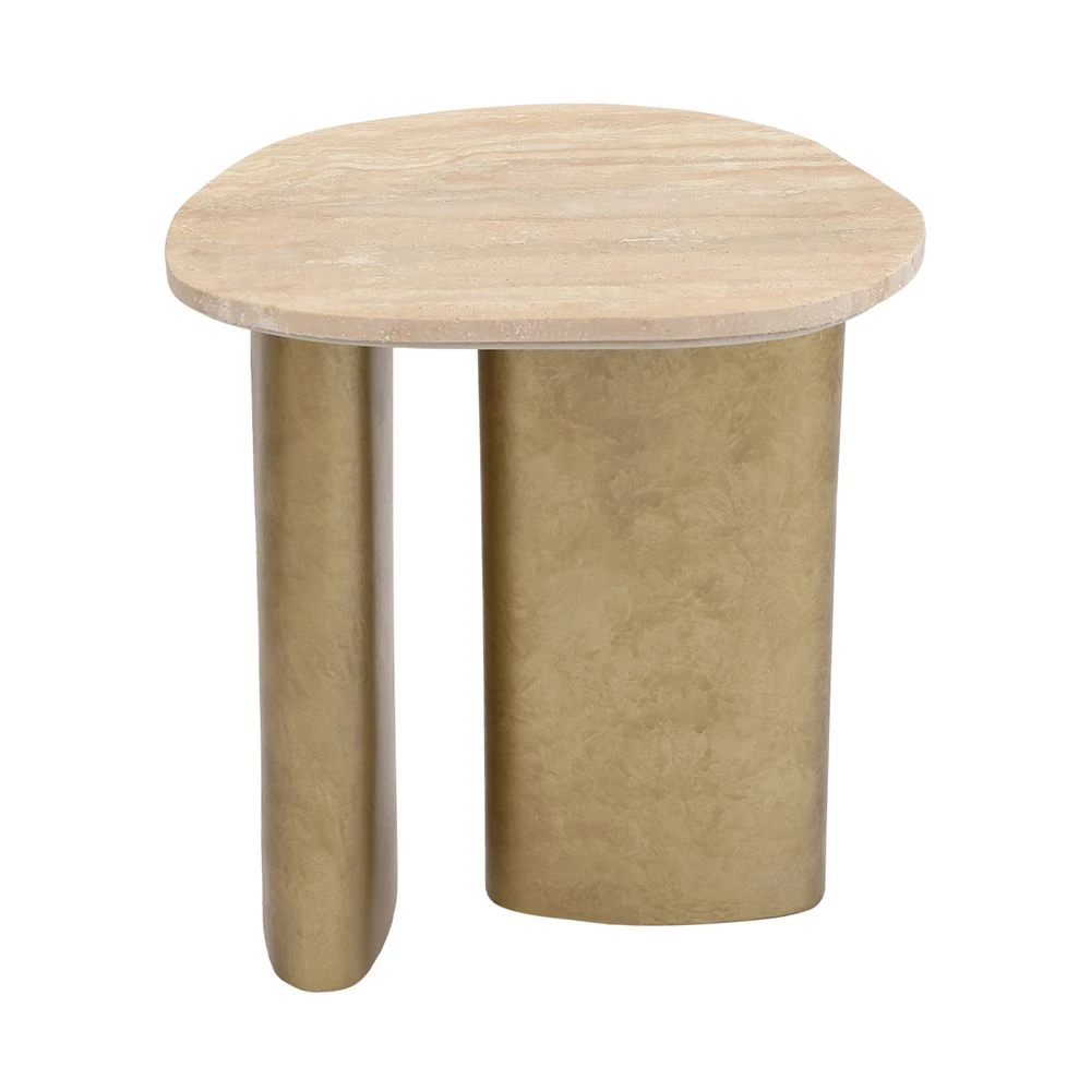 Audrey Small Side Table - Travertine - Image 5