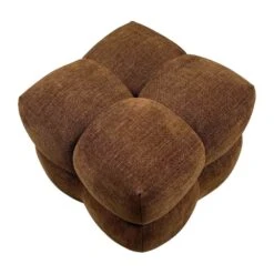 Lesina Stool - Brown Chenille