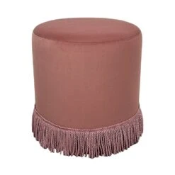 Nemi Stool - Soft Pink Velvet
