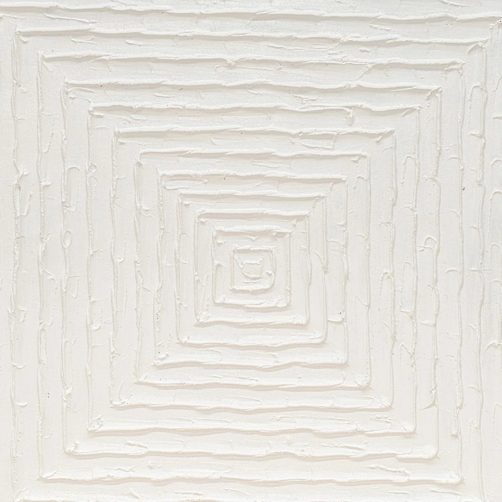 White Vortex Oil On Canvas Painting - Medium - Image 4