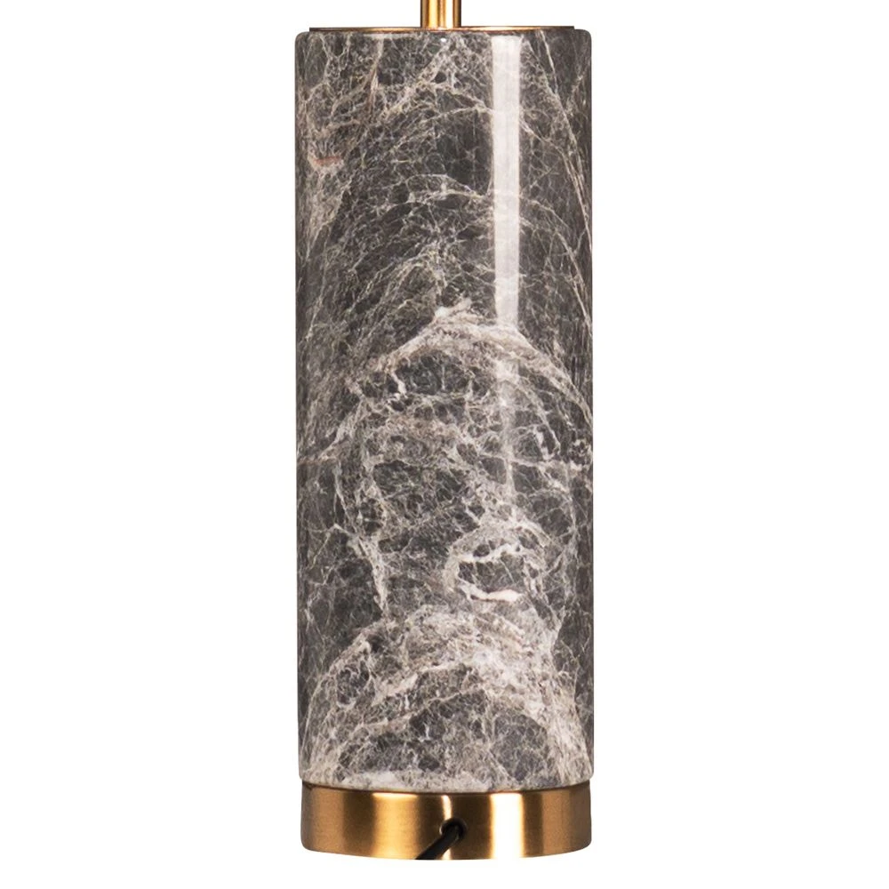 Zamora Marble Table Lamp - Grey - Image 3
