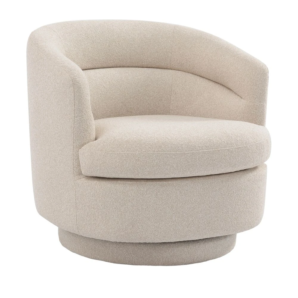 Holly Swivel Arm Chair - Natural 1 Holly Swivel Arm Chair - Natural