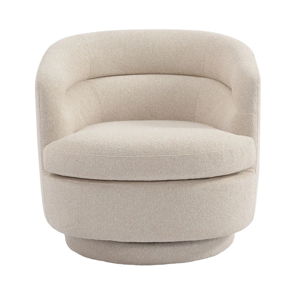Holly Swivel Arm Chair - Natural 2 Holly Swivel Arm Chair - Natural - Image 2