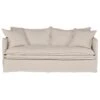Palm Beach 3 Seater Slip Cover Sofa - Natural Linen