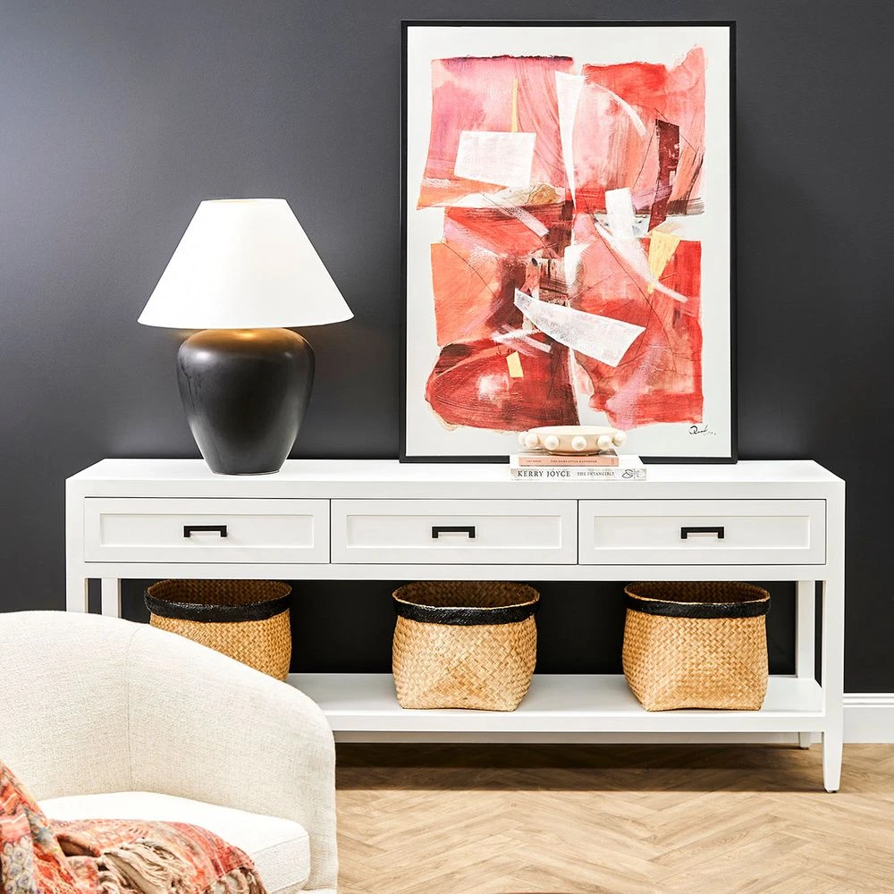 Ruby Abstract Canvas Painting - Image 5