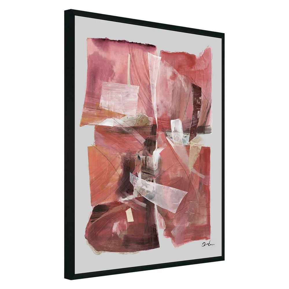 Ruby Abstract Canvas Painting - Image 4